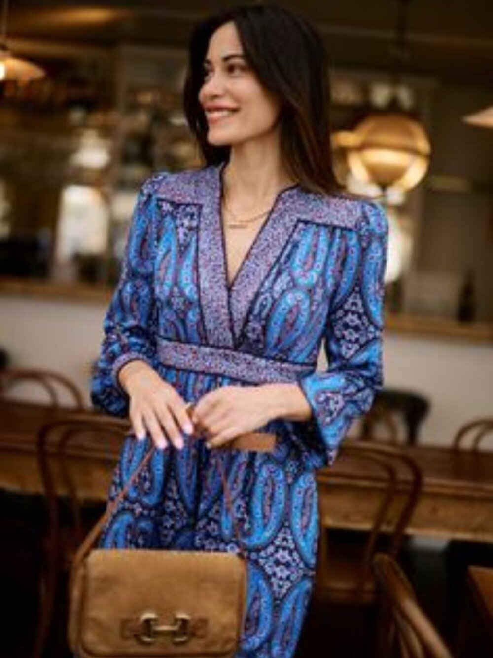 NWT Boden Women's Hotched Ponte Paisley Dress 6 - Picture 2 of 10